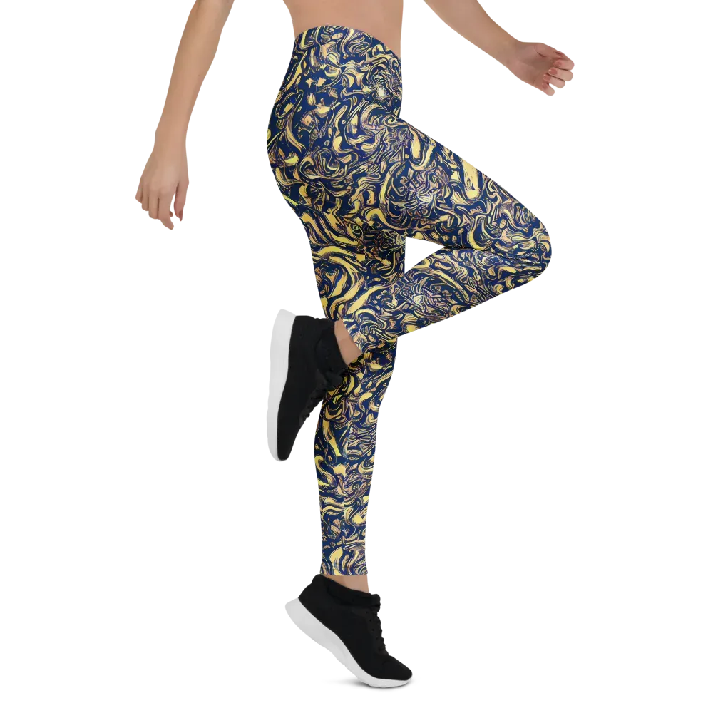 Ultramarine Flow on Leggings — Right