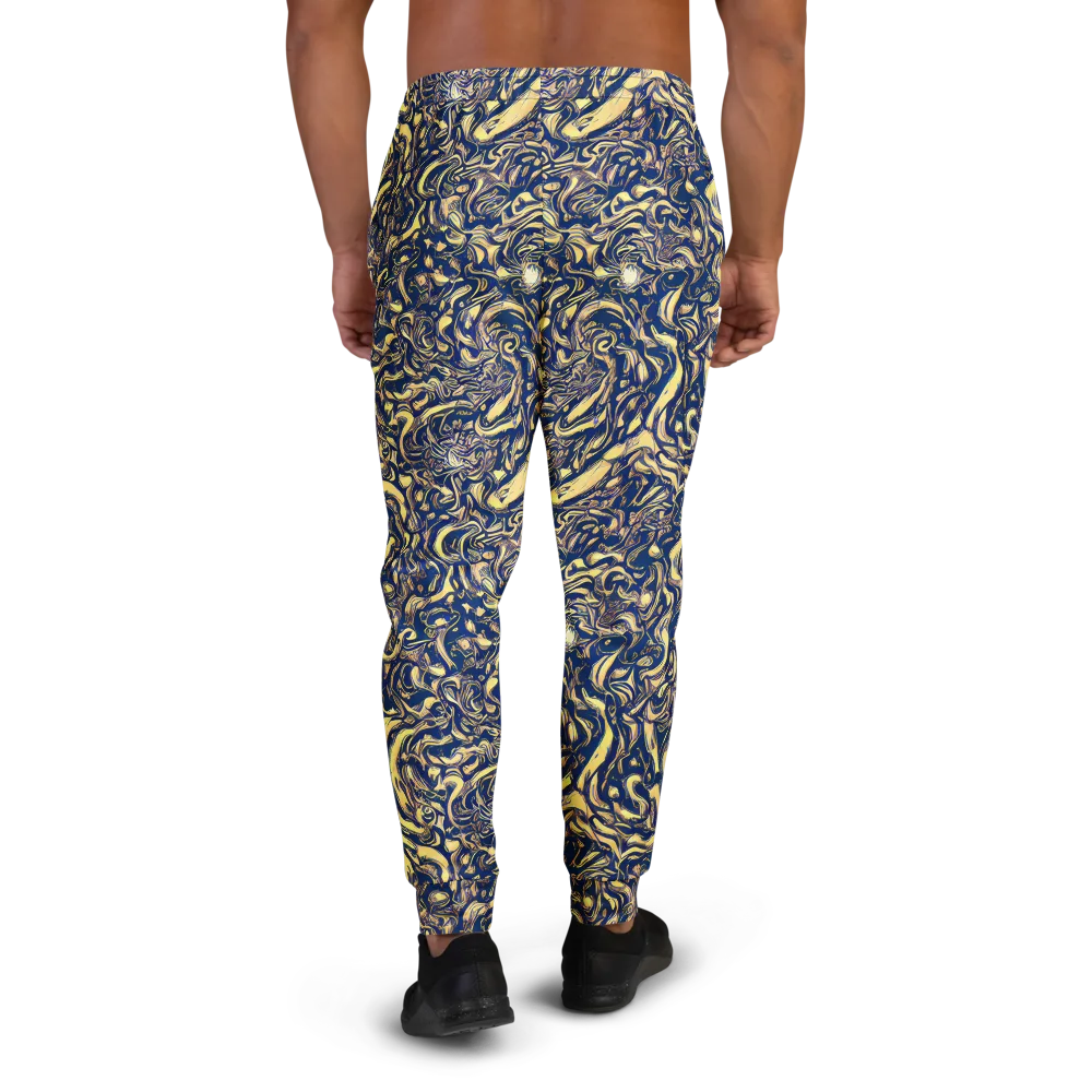 Ultramarine Flow on Men's Joggers — Back
