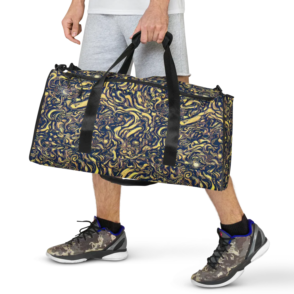 Ultramarine Flow on Duffle Bag — Front
