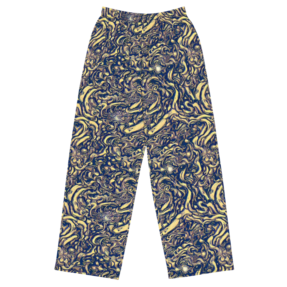Ultramarine Flow on Wide-Leg Pants — Front