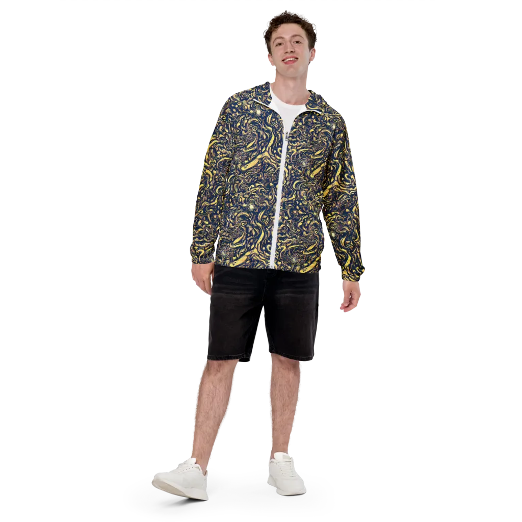 Ultramarine Flow on Men's Windbreaker — Front