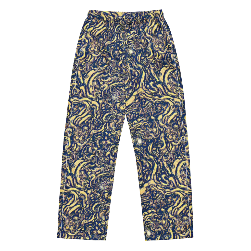 Ultramarine Flow on Women's Pajama Pants — Front