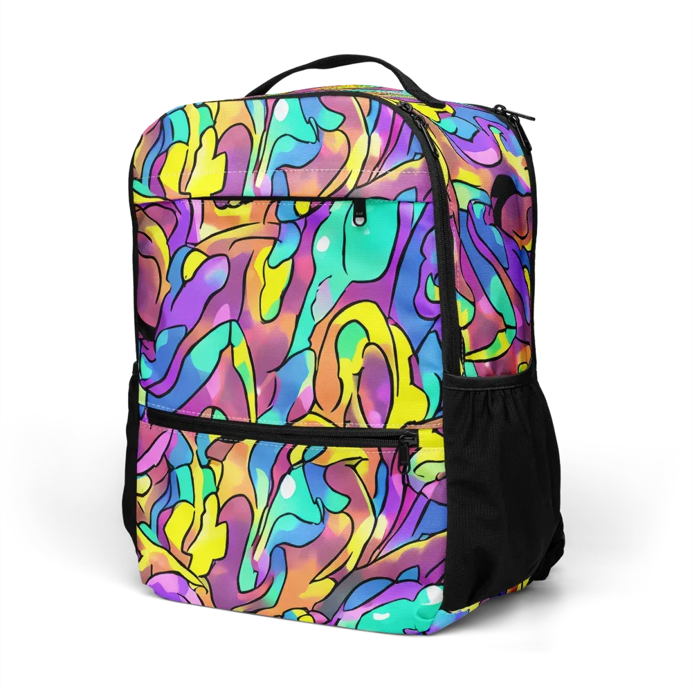 Glow Geometry on Utility Backpack — Left Front