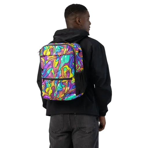 Glow Geometry on a Utility Backpack