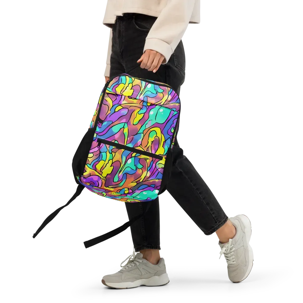 Glow Geometry on Utility Backpack — Front