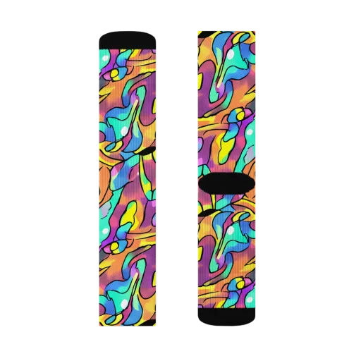 Glow Geometry on a Socks