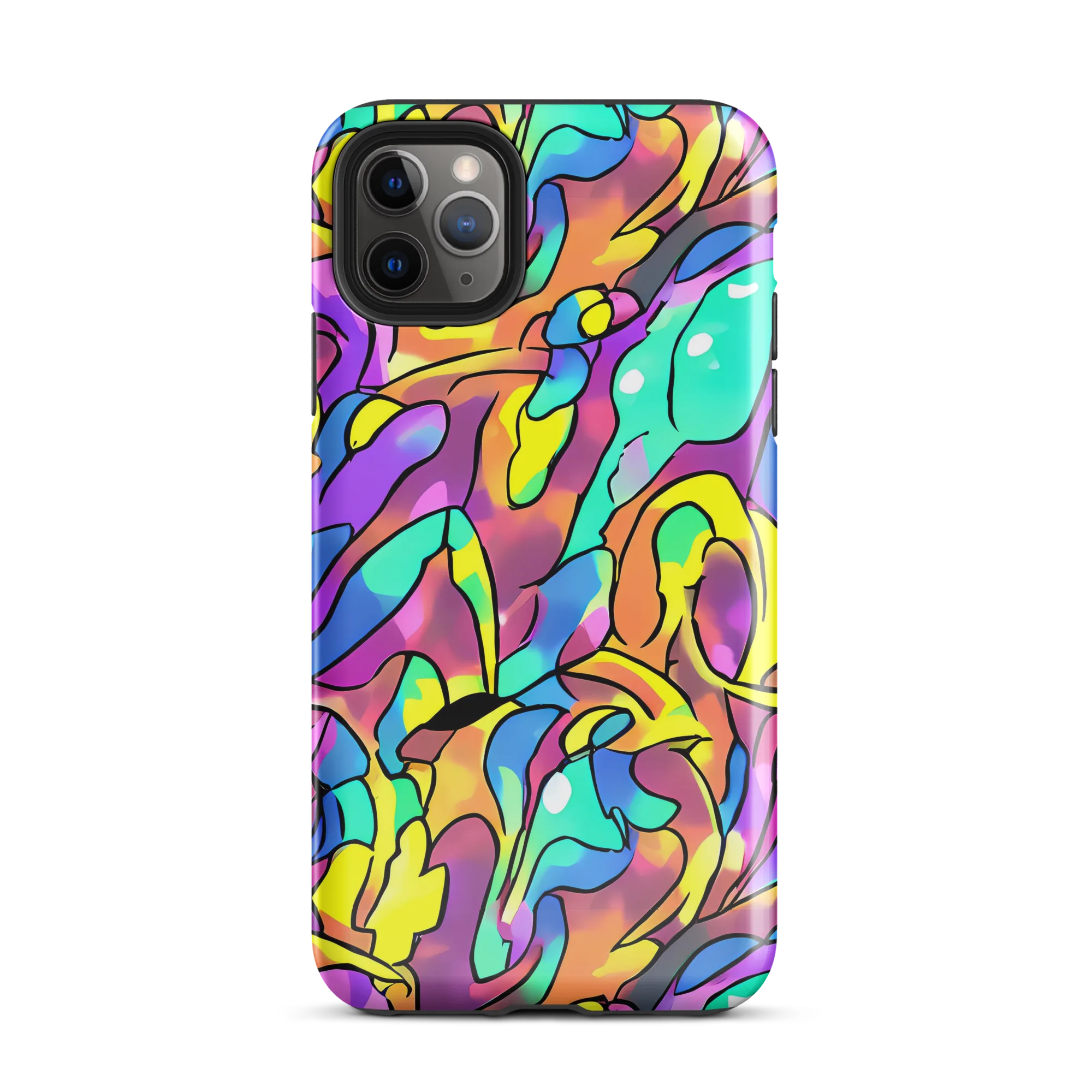 Glow Geometry on Tough Case for iPhone® — Front