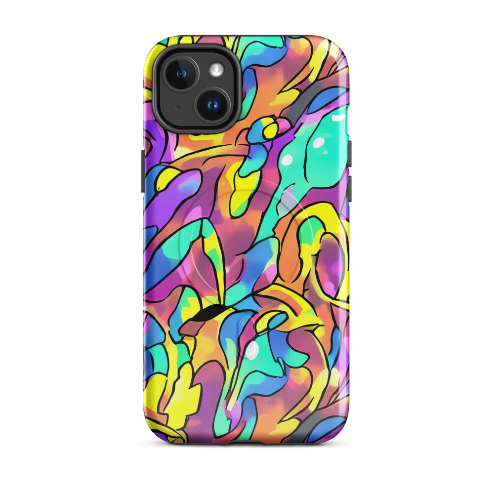 Glow Geometry on MagSafe Tough Case for iPhone® — Front