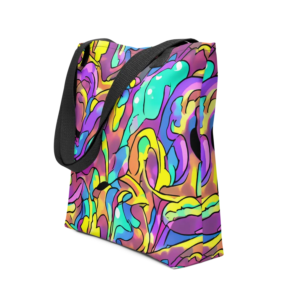 Glow Geometry on Tote Bag — Front