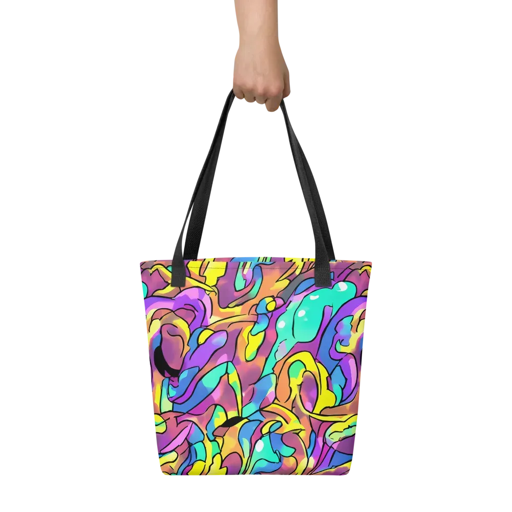 Glow Geometry on Tote Bag — Front
