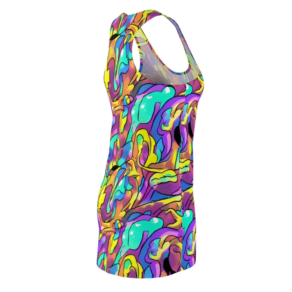 Glow Geometry on Racerback Dress — Back Side
