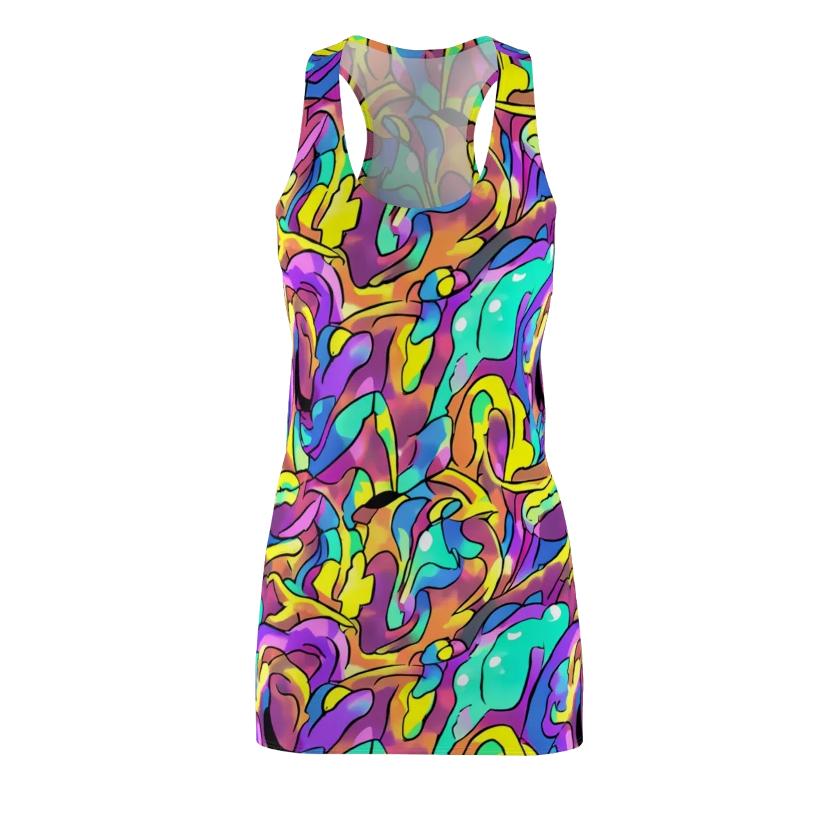 Glow Geometry on Racerback Dress — Front