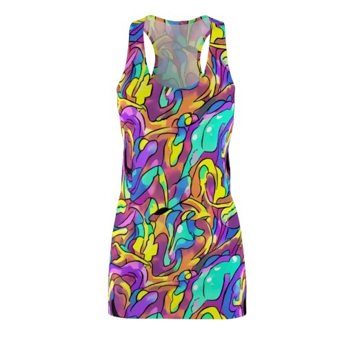 Glow Geometry on a Racerback Dress