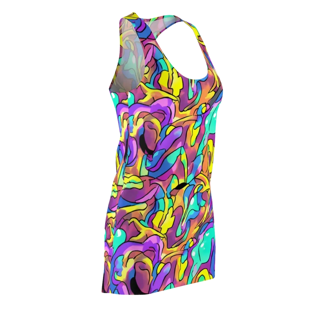 Glow Geometry on Racerback Dress — Front Side