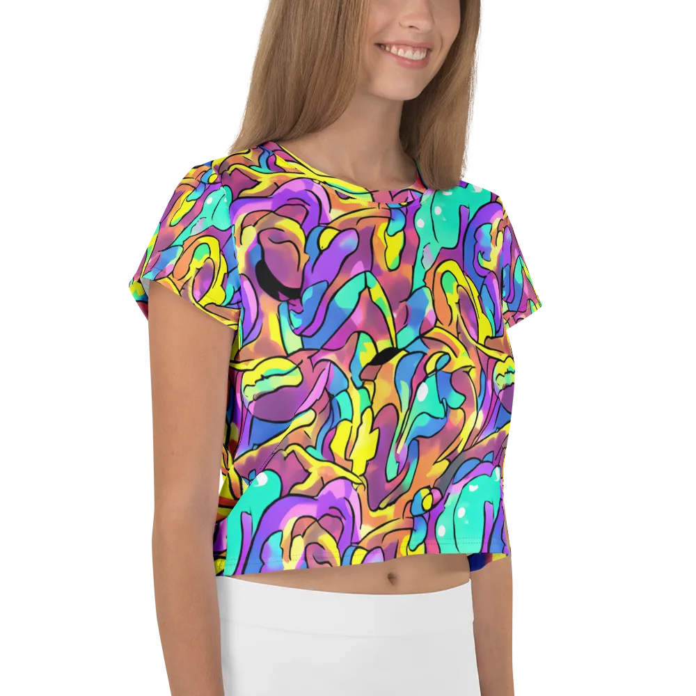 Glow Geometry on Crop Tee — Right