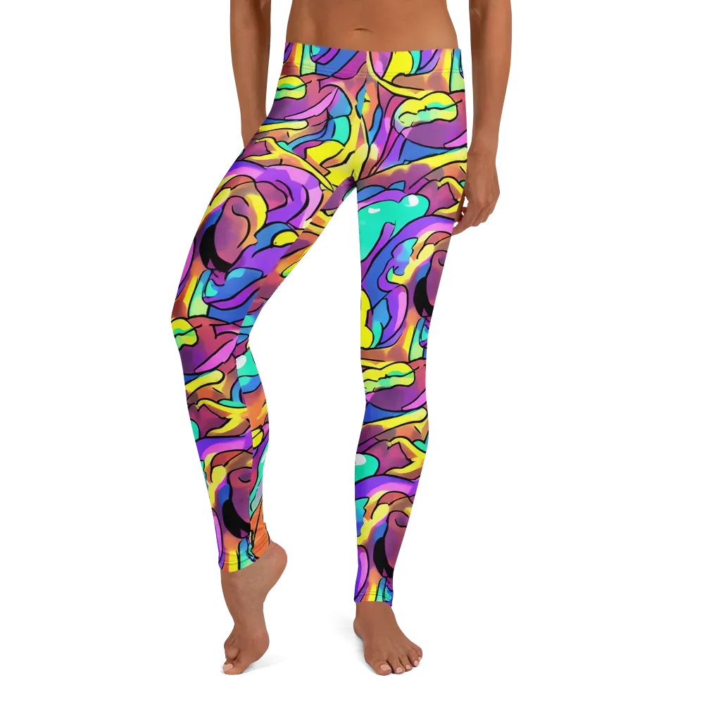 Glow Geometry on Leggings — Front
