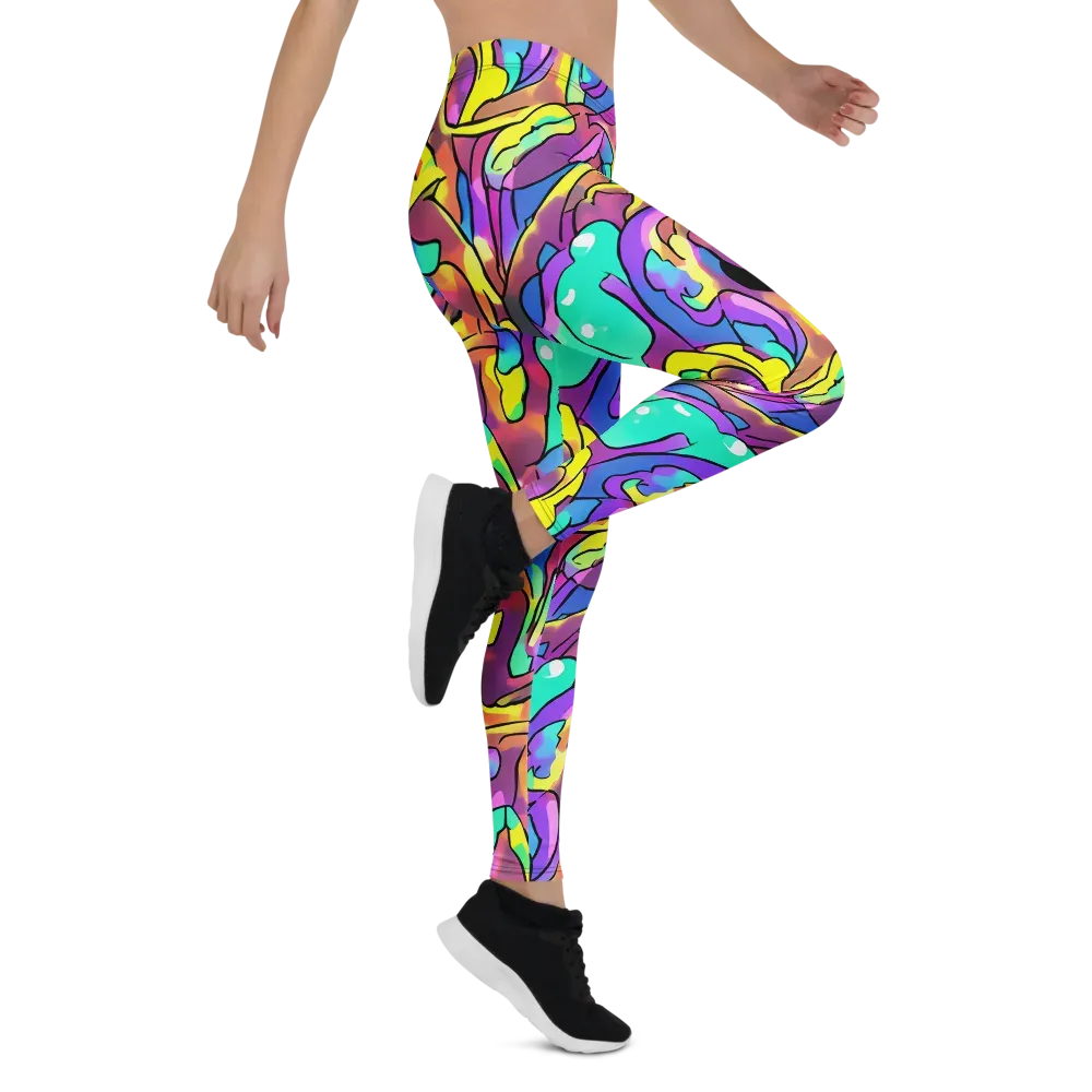 Glow Geometry on Leggings — Right