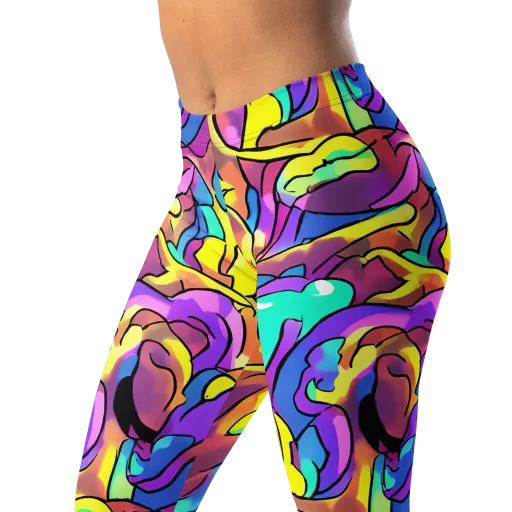 Glow Geometry on a Leggings