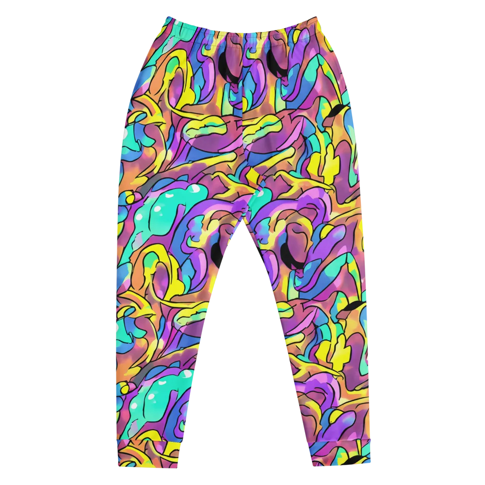 Glow Geometry on Men's Joggers — Front