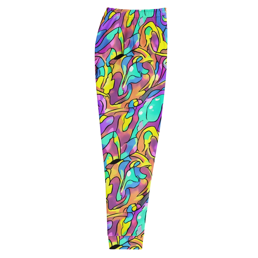 Glow Geometry on Men's Joggers — Right