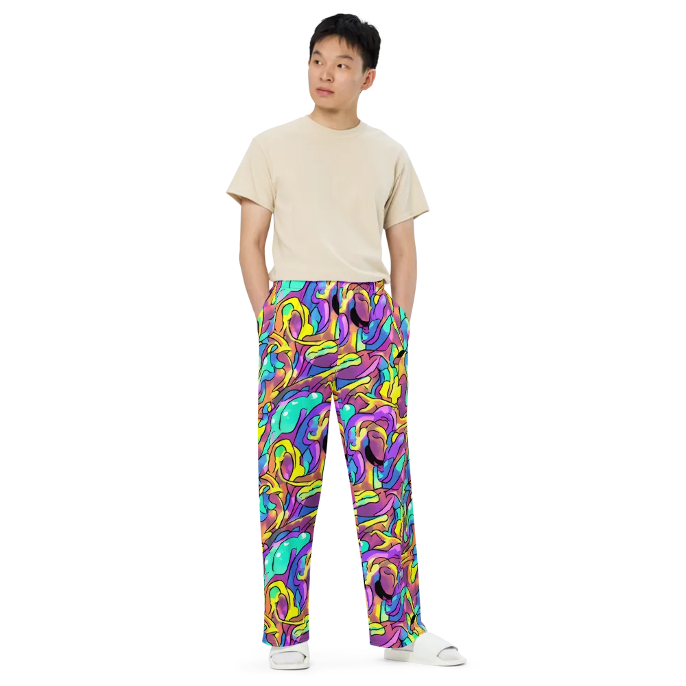 Glow Geometry on Wide-Leg Pants — Front