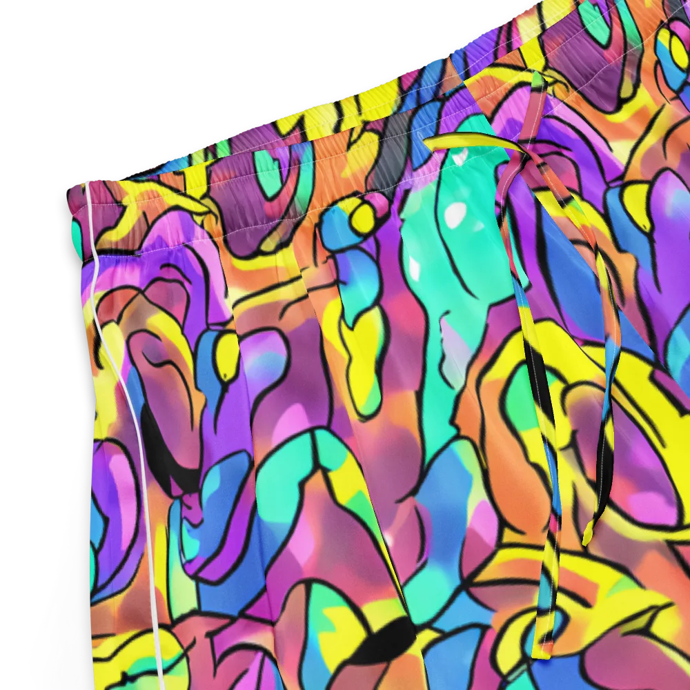 Glow Geometry on Women's Pajama Shorts — Product details