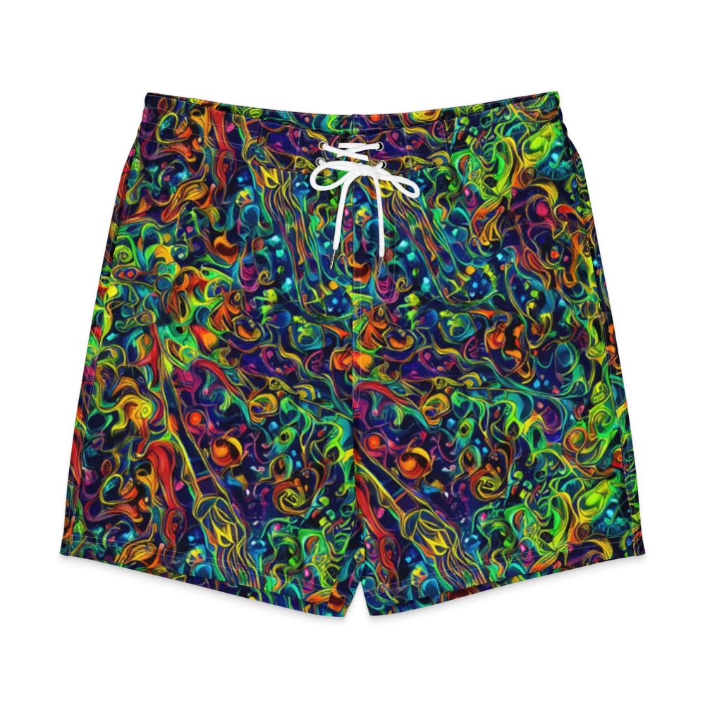 Liquid Kaleidoscope on Men's Board Shorts — Front