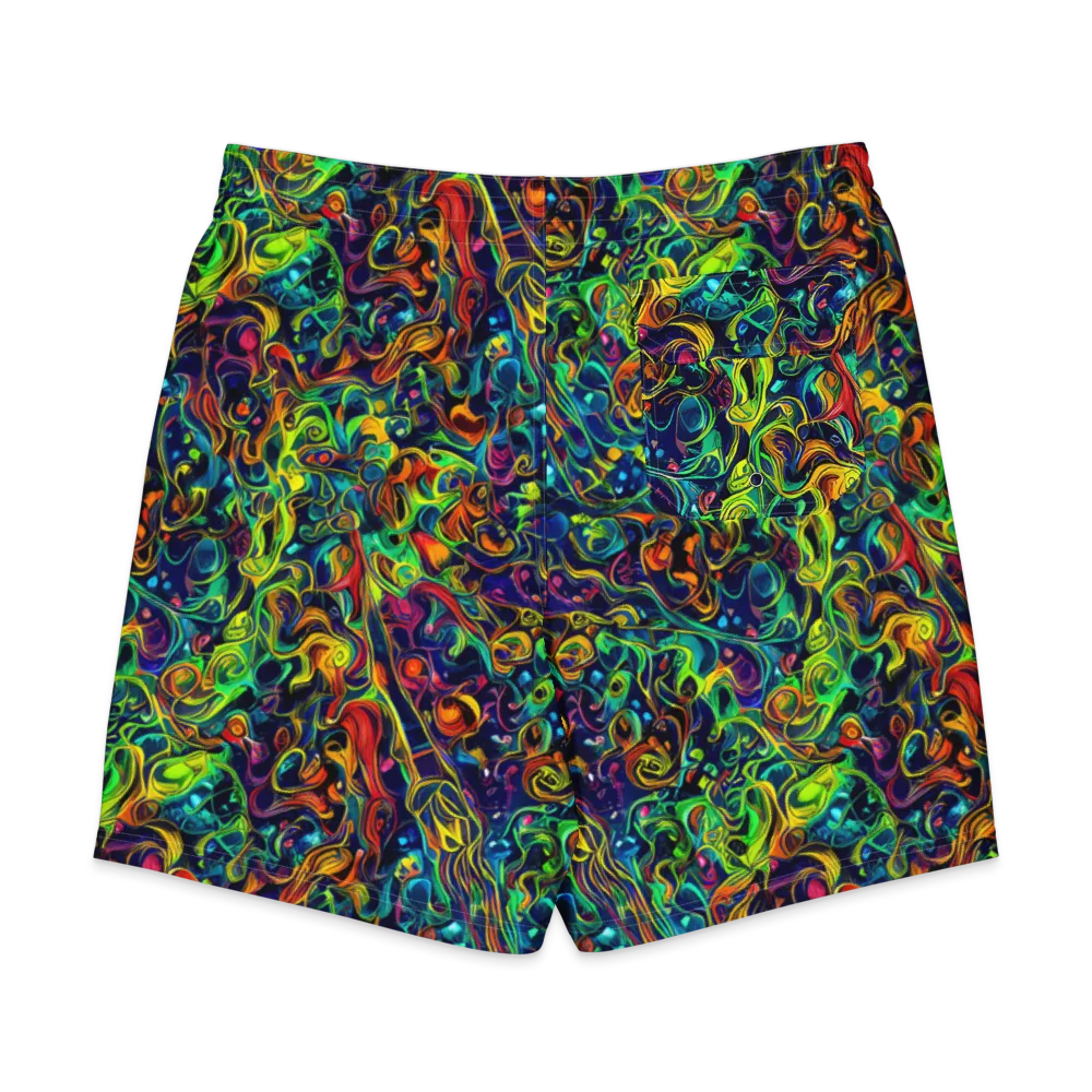 Liquid Kaleidoscope on Men's Board Shorts — Back