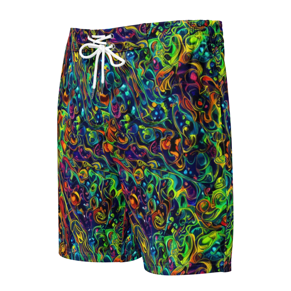 Liquid Kaleidoscope on Men's Board Shorts — Front