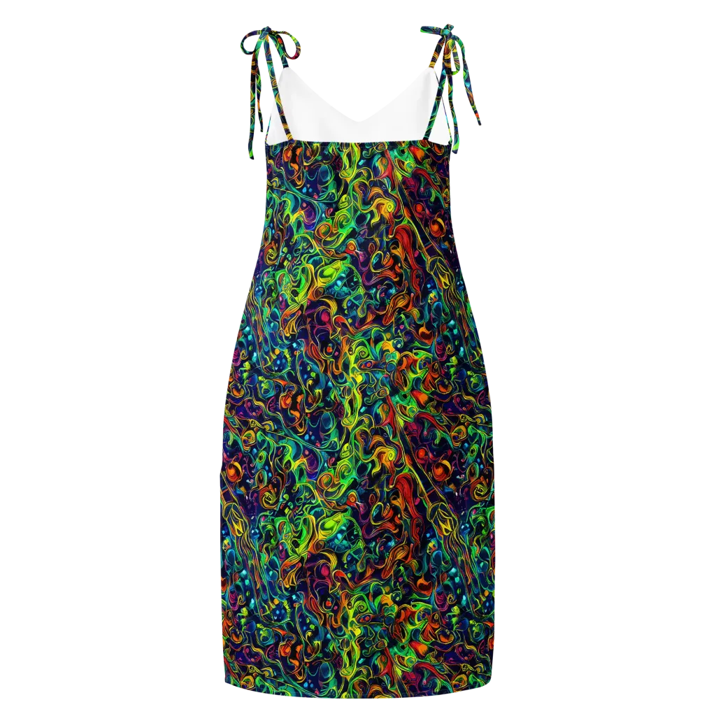 Liquid Kaleidoscope on Slip Dress — Back