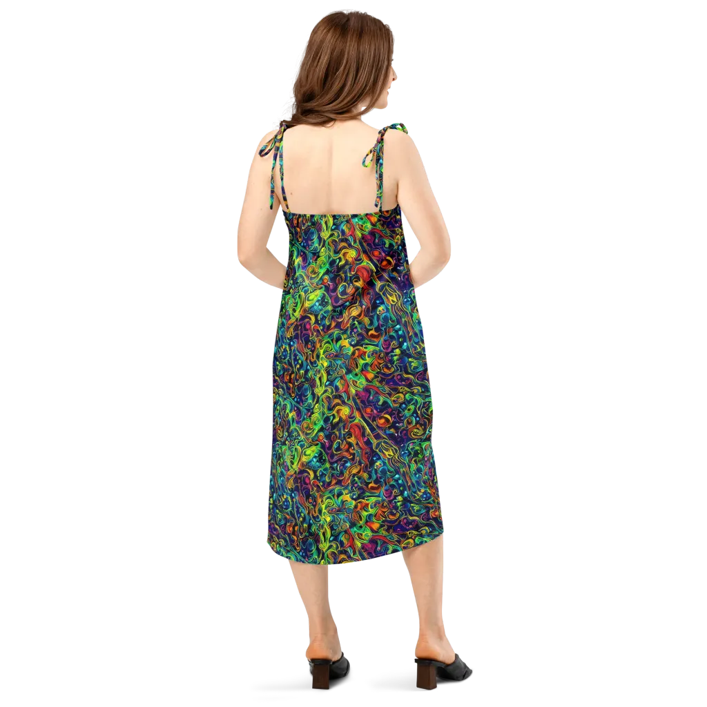 Liquid Kaleidoscope on Slip Dress — Back