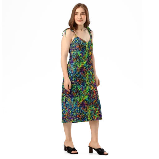 Liquid Kaleidoscope on a Slip Dress