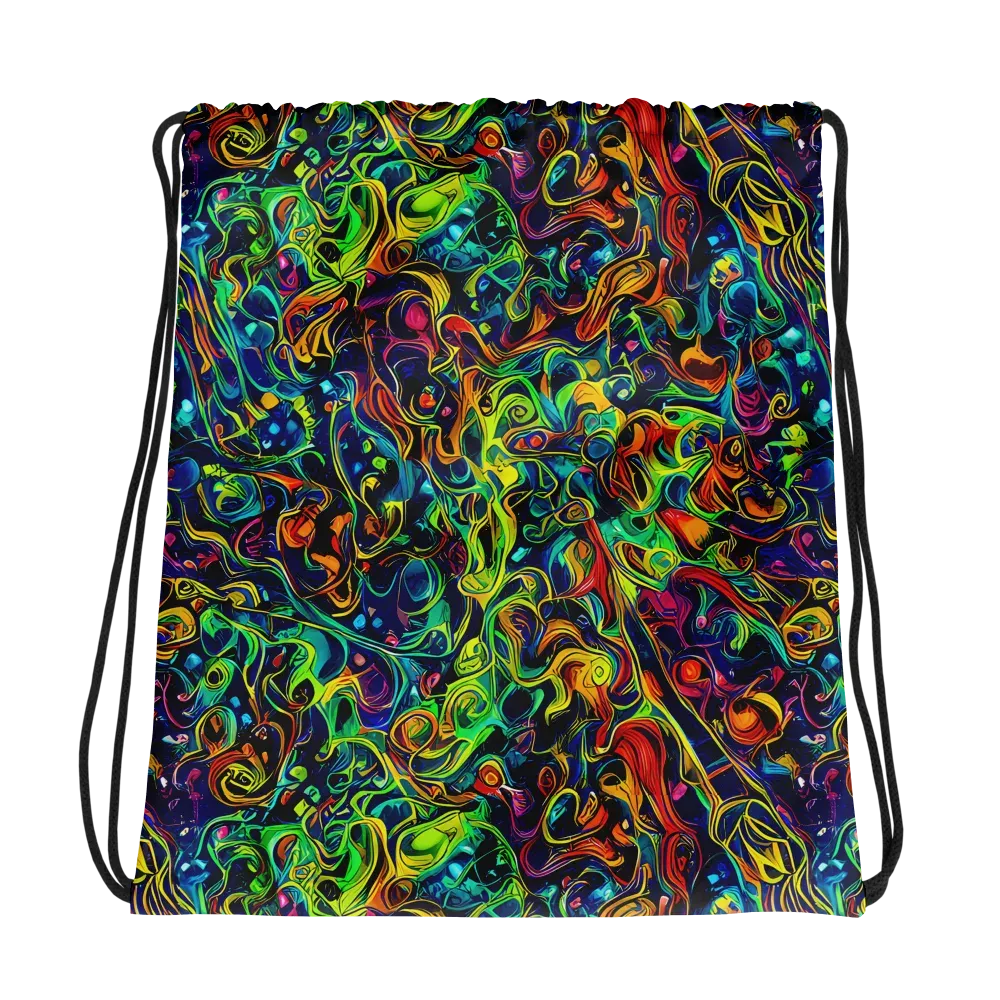 Liquid Kaleidoscope on Drawstring Bag — Photo