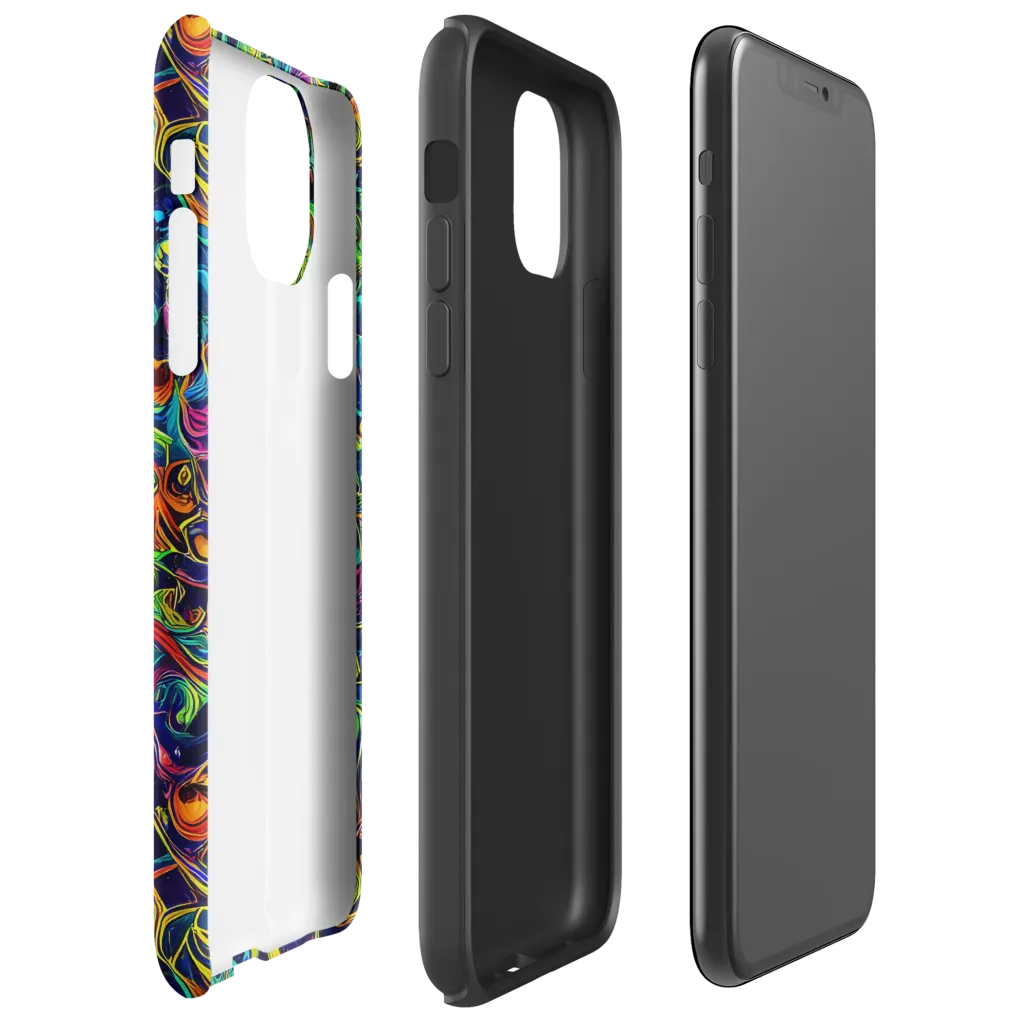 Liquid Kaleidoscope on Tough Case for iPhone® — Right