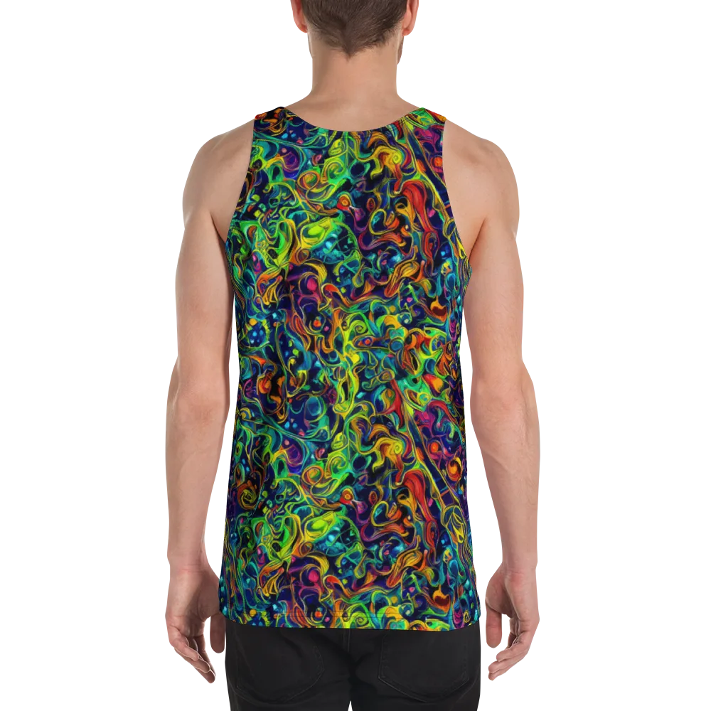 Liquid Kaleidoscope on Men's Tank Top — Back