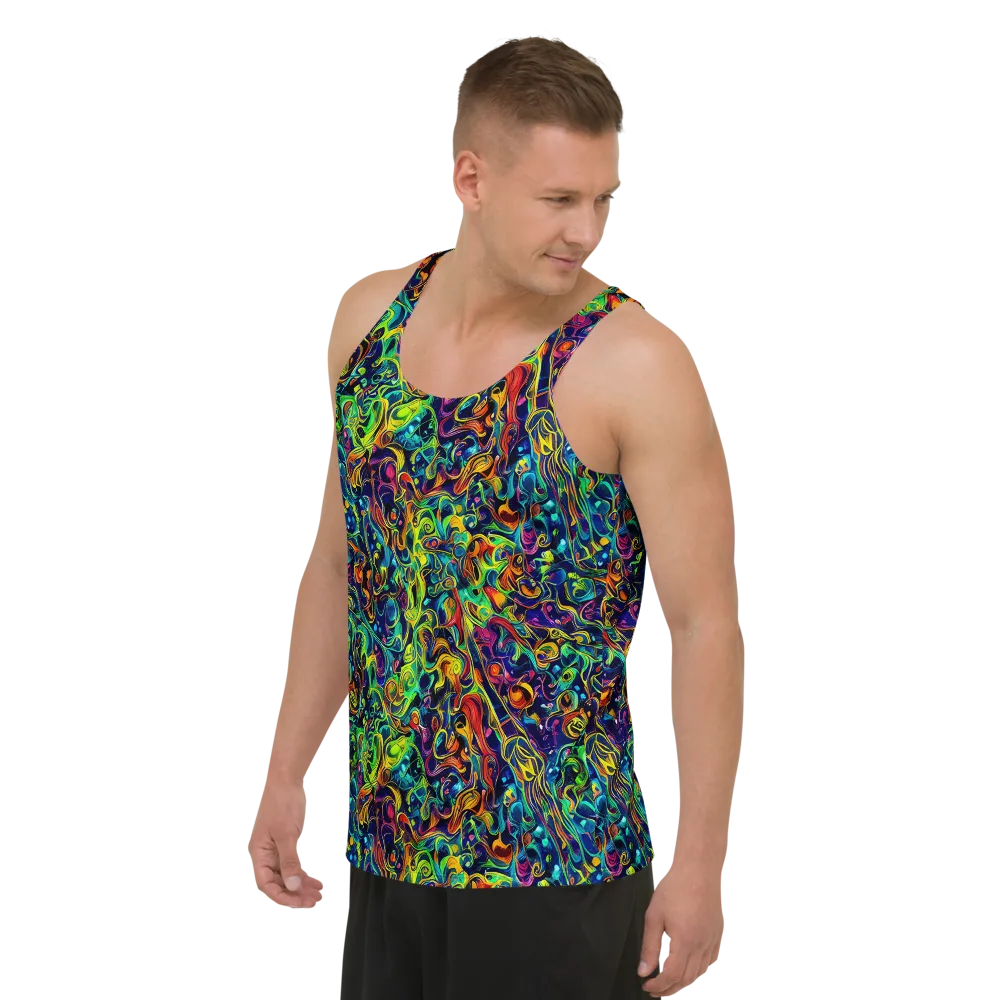 Liquid Kaleidoscope on Men's Tank Top — Left Front