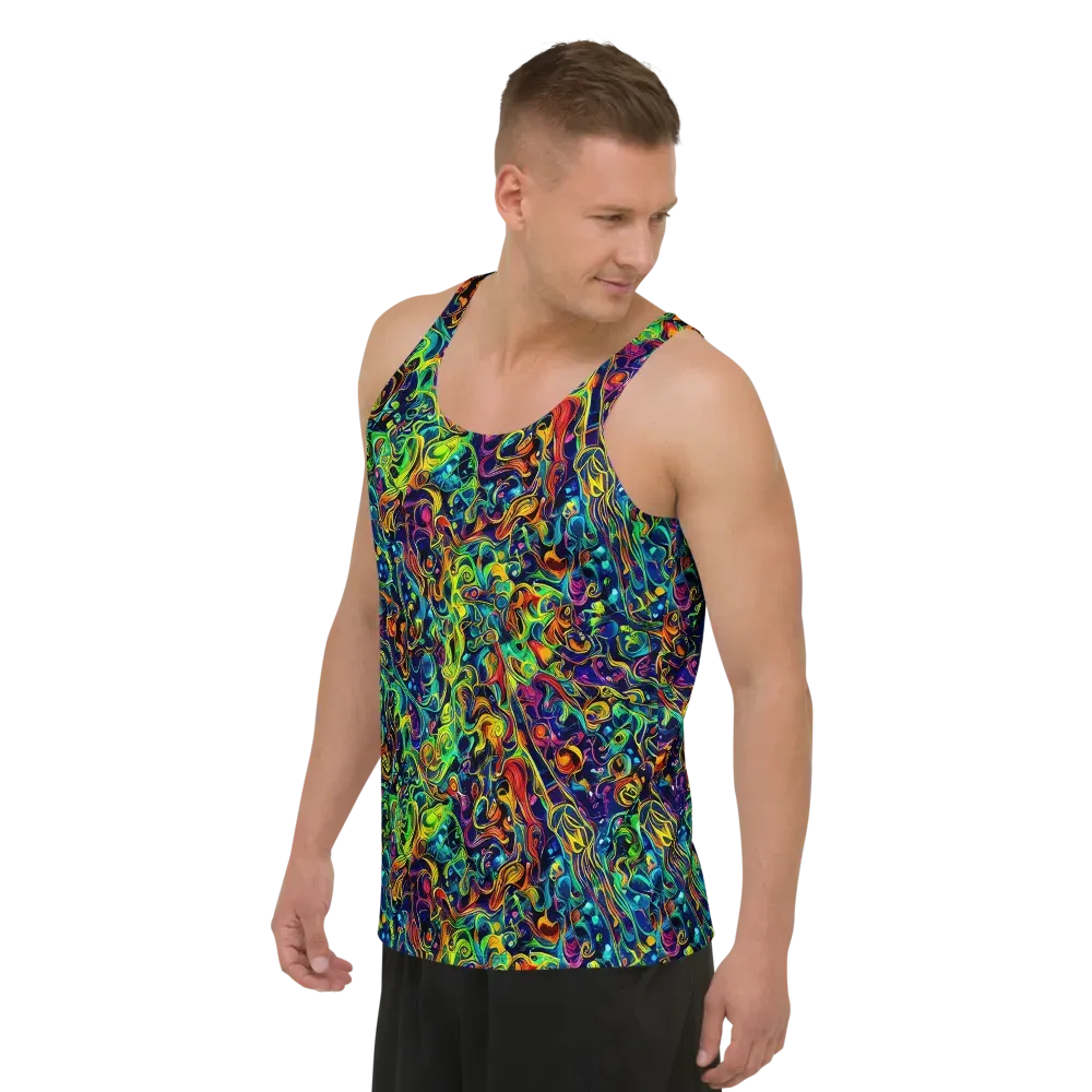 Liquid Kaleidoscope on Men's Tank Top — Left Front