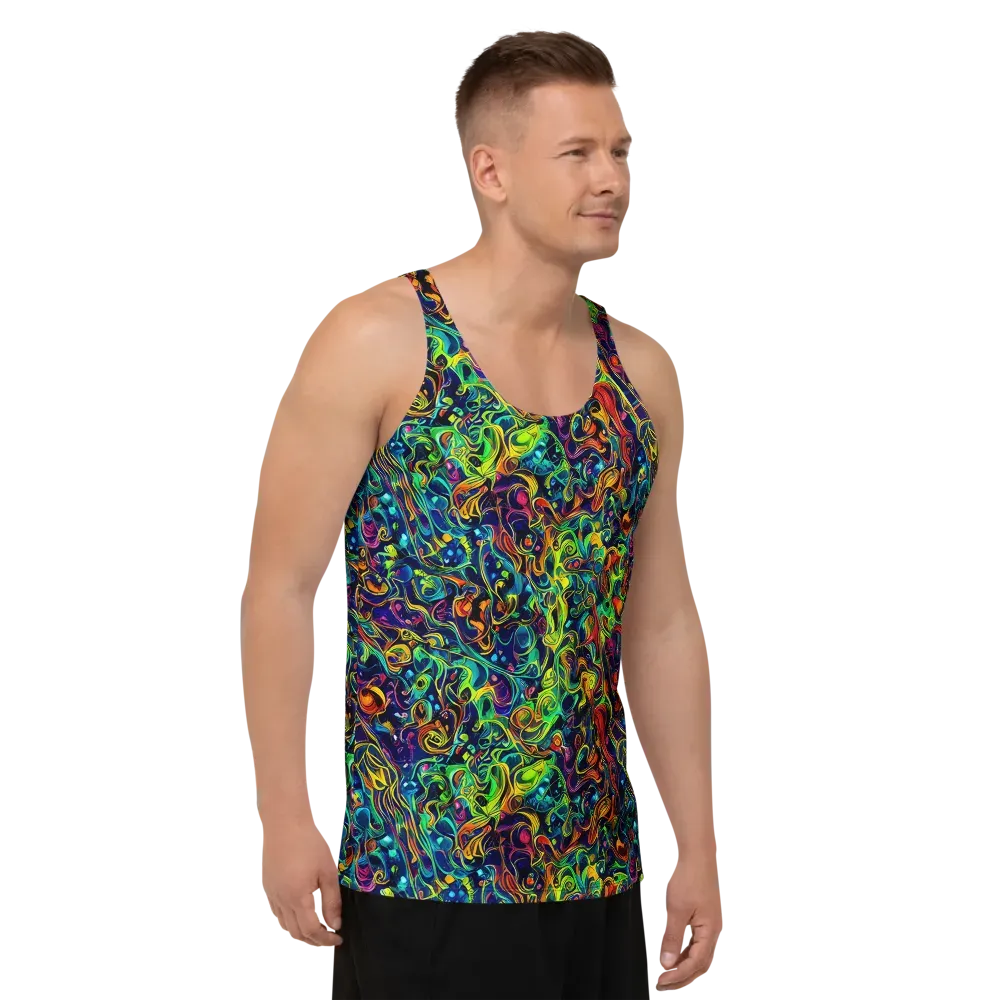 Liquid Kaleidoscope on Men's Tank Top — Right Front