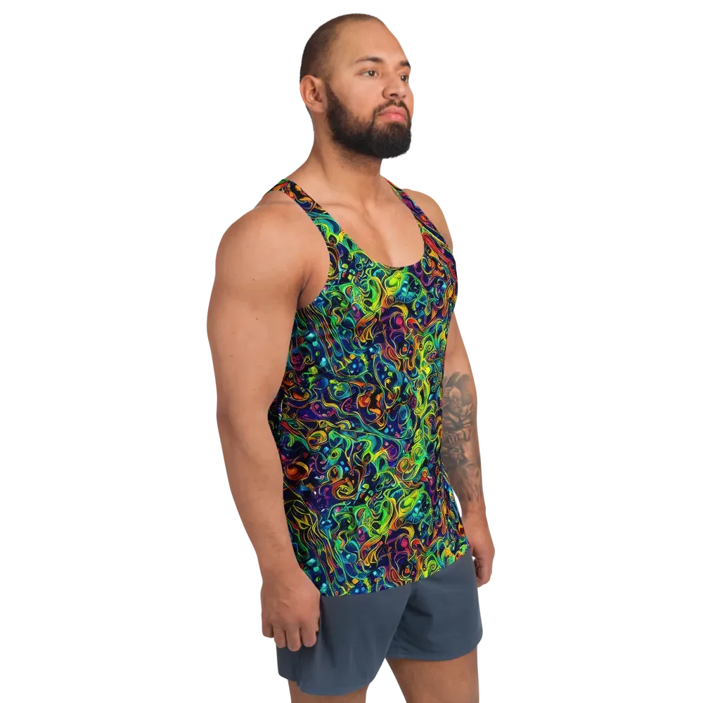 Liquid Kaleidoscope on Men's Tank Top — Right Front