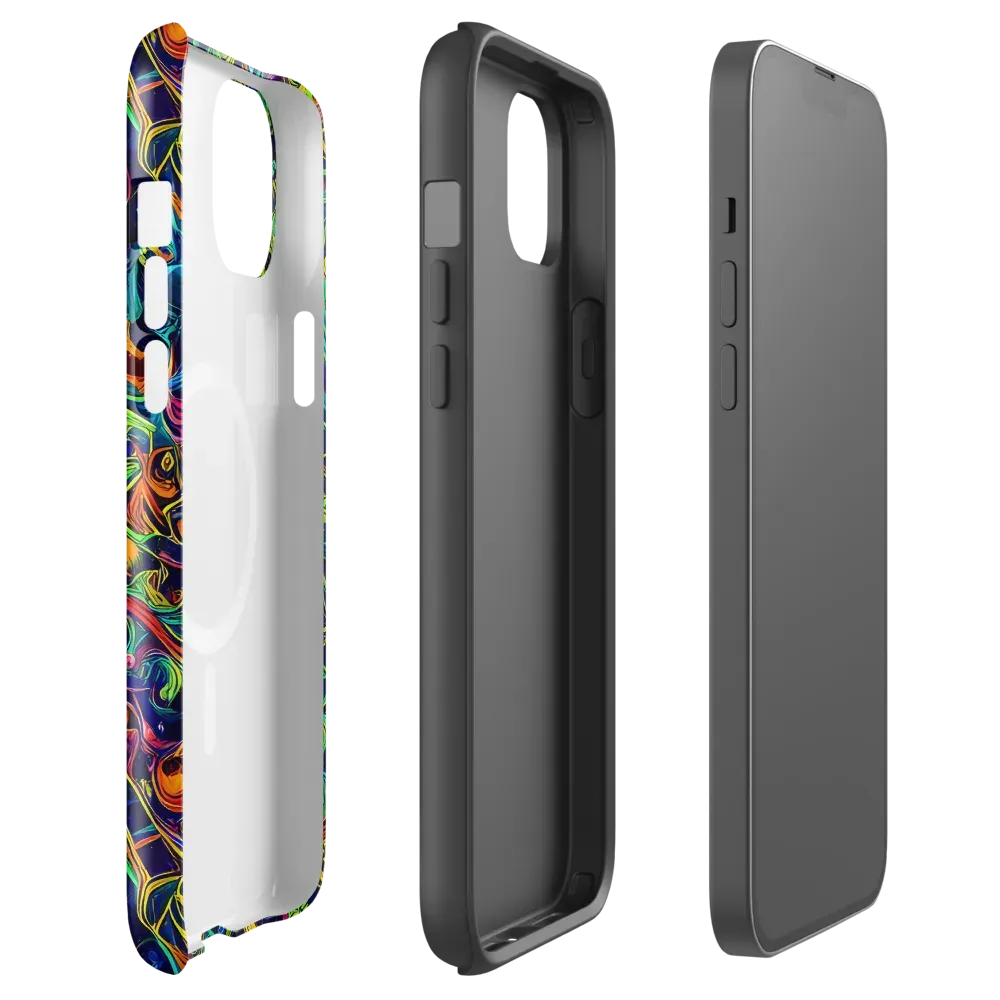 Liquid Kaleidoscope on MagSafe Tough Case for iPhone® — Front
