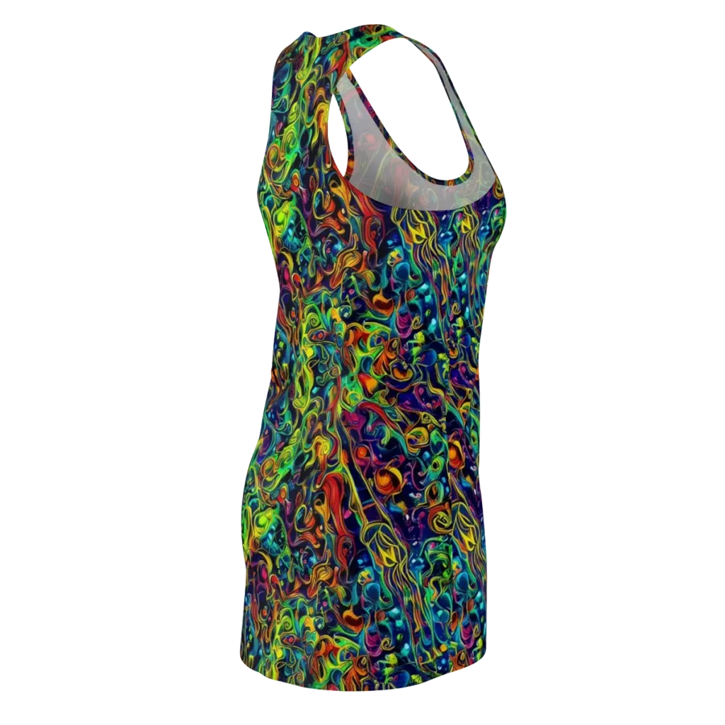 Liquid Kaleidoscope on Racerback Dress — Back Side