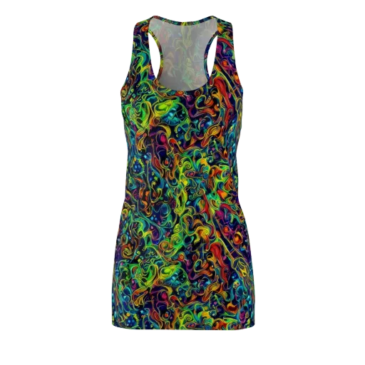 Liquid Kaleidoscope on a Racerback Dress