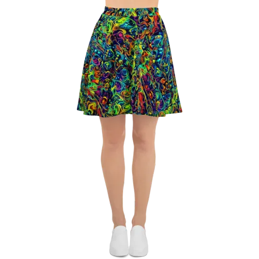 Liquid Kaleidoscope on a Skater Skirt