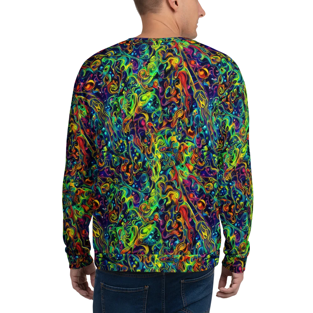 Liquid Kaleidoscope on Sweatshirt — Back