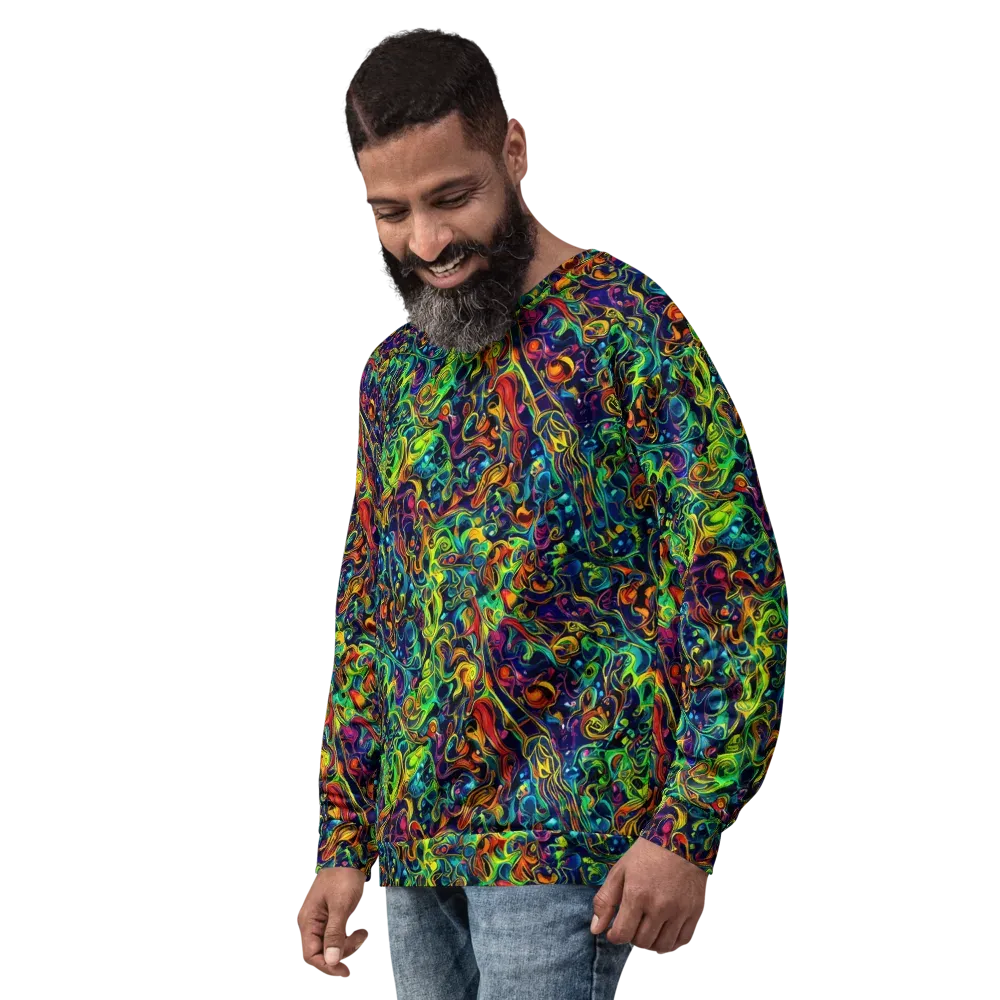 Liquid Kaleidoscope on Sweatshirt — Left Front