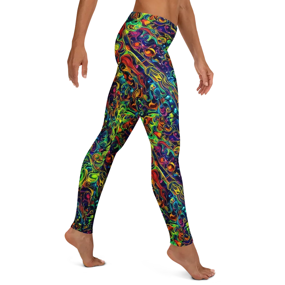 Liquid Kaleidoscope on Leggings — Right