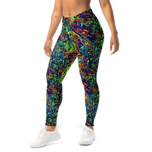 Liquid Kaleidoscope on a Leggings