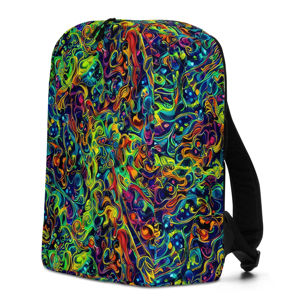 Liquid Kaleidoscope on Minimalist Backpack — Left