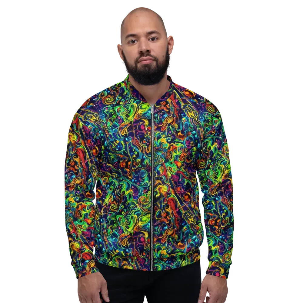 Liquid Kaleidoscope on Bomber Jacket — Front