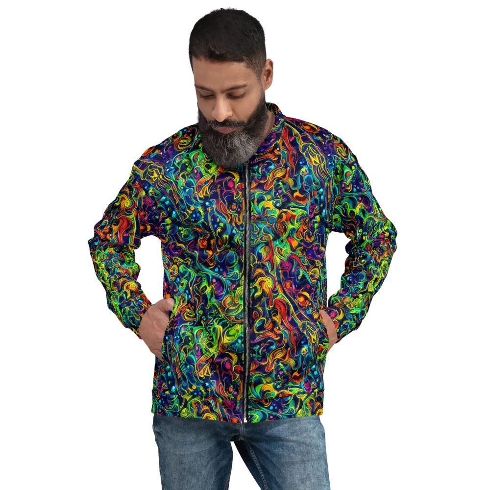 Liquid Kaleidoscope on Bomber Jacket — Front